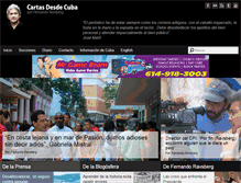 Tablet Screenshot of cartasdesdecuba.com